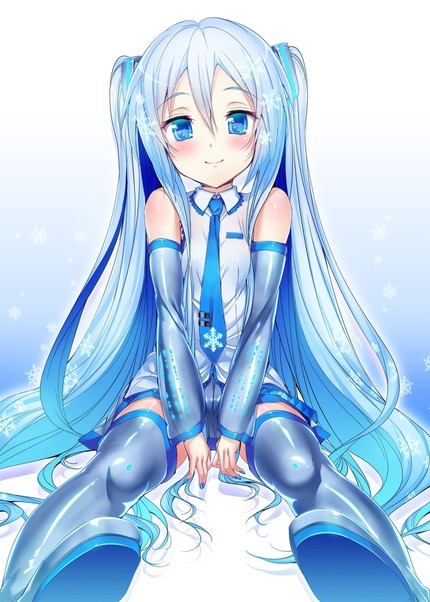 青い髪の女の子がエッチな体験してる二次エロ画像０３ 8