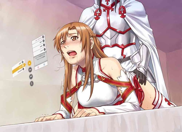 SAO：「ソードアートオンライン」の結城明日奈 （アスナ）との甘いエッチしてるエロ画像 67