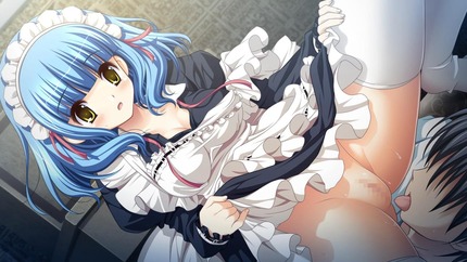 青い髪の女の子がエッチな体験してる二次エロ画像１５ 7