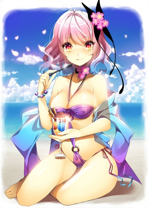（水着）ビキニの女の子のぬける画像１１ 7