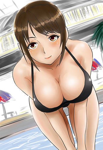 水着：写真っぽいビキニの女の子の二次エロ画像まとめ 21