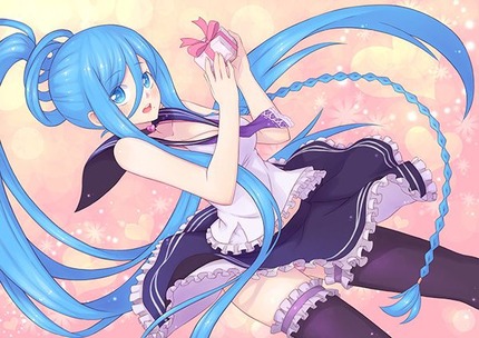 青い髪の女の子がエッチな体験してる二次エロ画像１０ 9