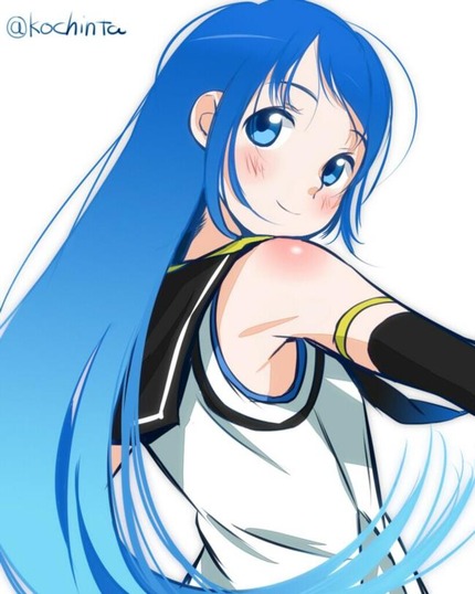 青い髪の女の子がエッチな体験してる二次エロ画像０７ 2