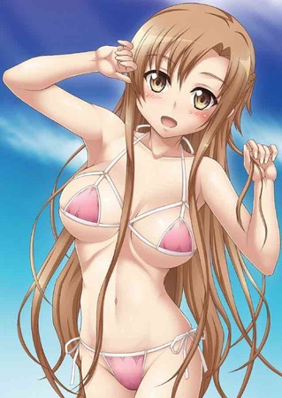 SAO：「ソードアートオンライン」の結城明日奈 （アスナ）との甘いエッチしてるエロ画像 18