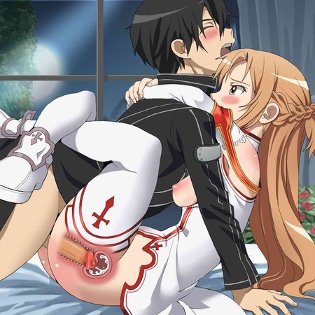 SAO：「ソードアートオンライン」の結城明日奈 （アスナ）との甘いエッチしてるエロ画像 100
