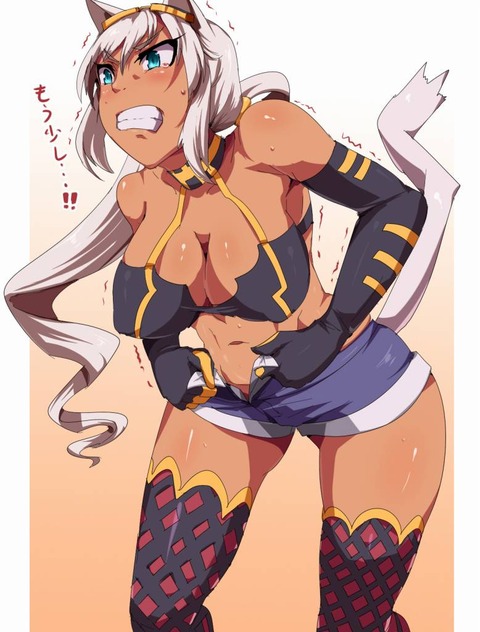 （二次エロ画像）日焼け女子のえっちな画像 4