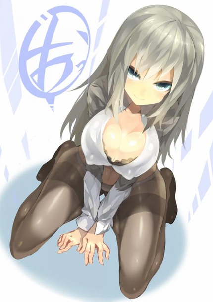 おっぱいムギュってなってる女の子０４ 7