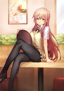 頬ずりしたくなるパンスト美少女の二次エロ画像 11