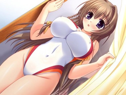 水着：競泳水着、スク水の女の子画像 3