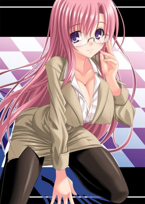 メガネをかけた女の子のエロ画像 41
