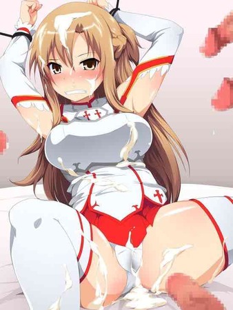 SAO：「ソードアートオンライン」の結城明日奈 （アスナ）との甘いエッチしてるエロ画像 40