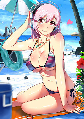 水着：写真っぽいビキニの女の子の二次エロ画像まとめ 10