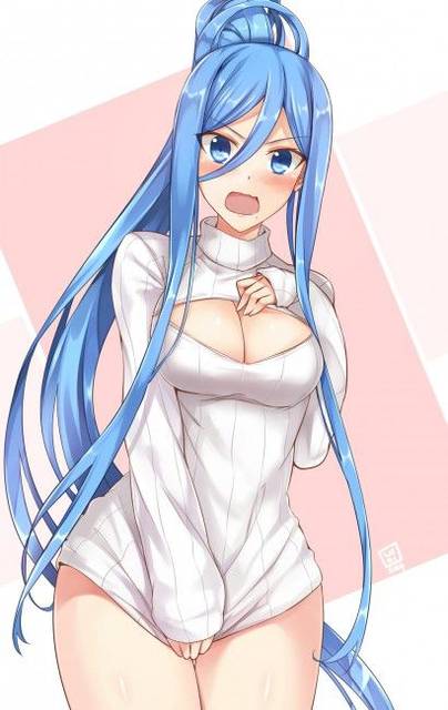 青い髪の女の子がエッチな体験してる二次エロ画像０７ 7