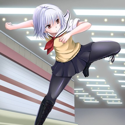 青い髪の女の子がエッチな体験してる二次エロ画像０４ 12