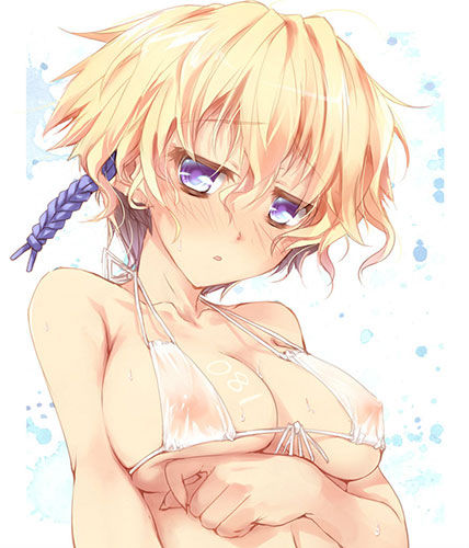 水着：写真っぽいビキニの女の子の二次エロ画像まとめ 27