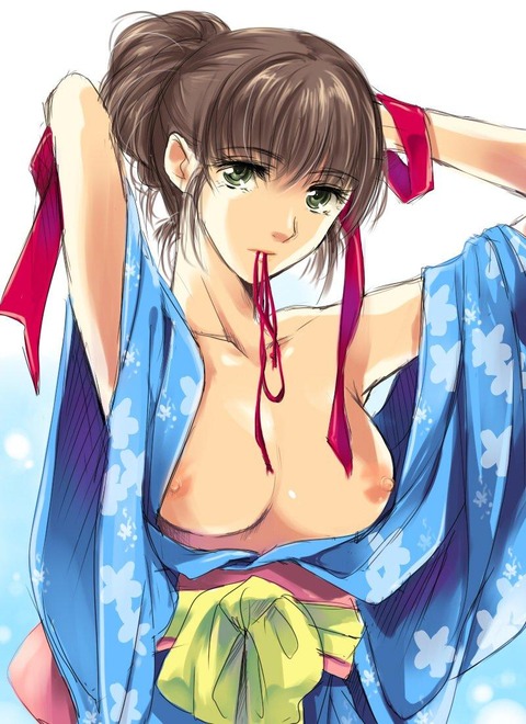 脱ぎかけや半脱ぎ状態のエロすぎる画像 17