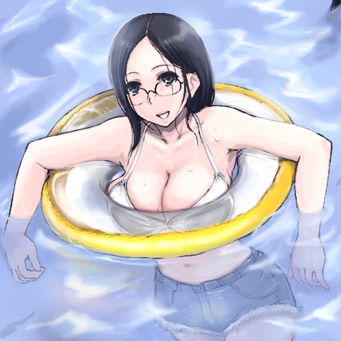 メガネをかけた女の子のエロ画像 11