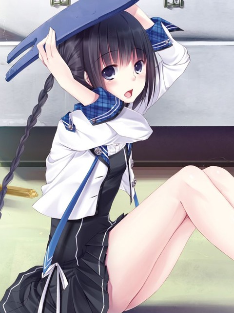 体育座りでチョコんと座ってる女の子 3