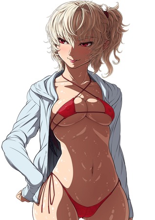 スレンダーな美少女がえっちすぎて困る二次エロ画像 11