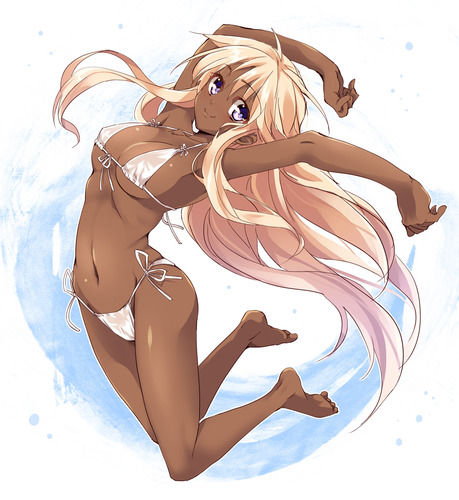 艶っぽい褐色肌・日焼け娘たちが可愛い二次エロ画像まとめ 6