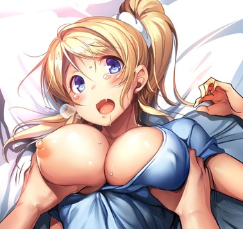 鷲掴みされてるおっぱい（巨乳）やっぱこれが一番興奮するわ（二次エロ画像まとめ 100枚） 12