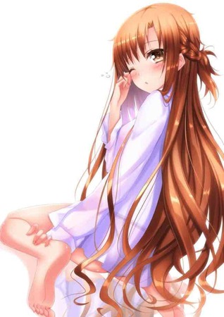SAO：「ソードアートオンライン」の結城明日奈 （アスナ）との甘いエッチしてるエロ画像 50