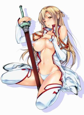 SAO：「ソードアートオンライン」の結城明日奈 （アスナ）との甘いエッチしてるエロ画像 96