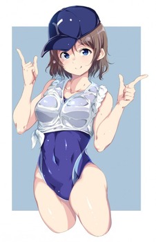 アニメ：「ラブライブ！サンシャイン!!」渡辺曜ちゃんの抱き心地良さそうなムチムチボディと巨乳おっぱい（二次エロ画像） 41