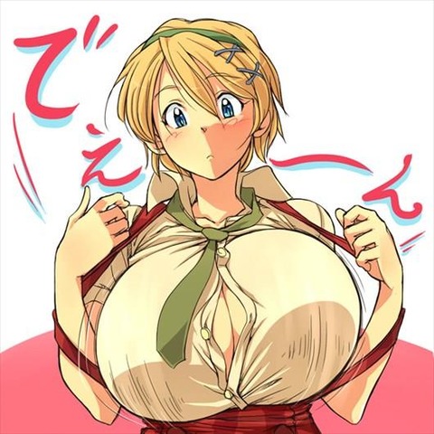 おっぱいがパツンパツンで困っちゃうくらい巨乳の女の子まとめ（二次エロ画像） 8