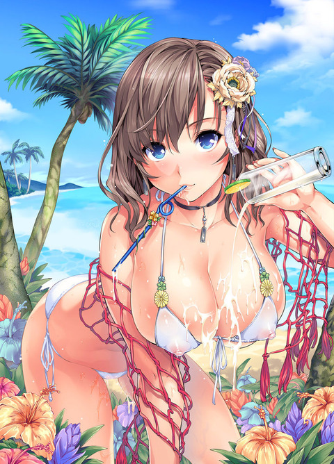 （水着）ビキニの女の子のぬける画像１１ 5