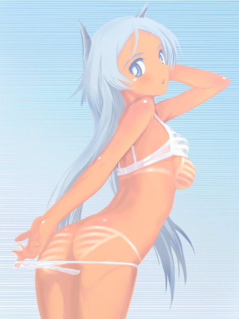 （日焼け）日焼けのコントラストがエロい画像 13