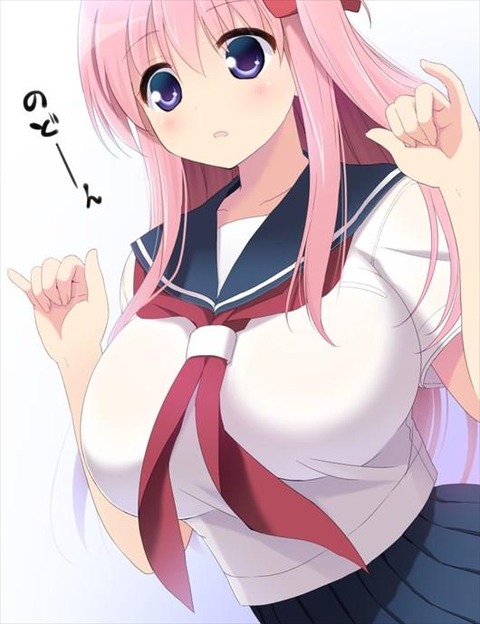 おっぱいがパツンパツンで困っちゃうくらい巨乳の女の子まとめ（二次エロ画像） 27