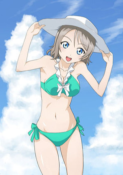 アニメ：「ラブライブ！サンシャイン!!」渡辺曜ちゃんの抱き心地良さそうなムチムチボディと巨乳おっぱい（二次エロ画像） 34