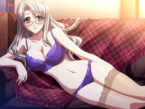巨乳でメガネの女の子 46