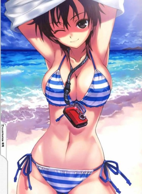 （水着）ビキニの女の子のぬける画像 10