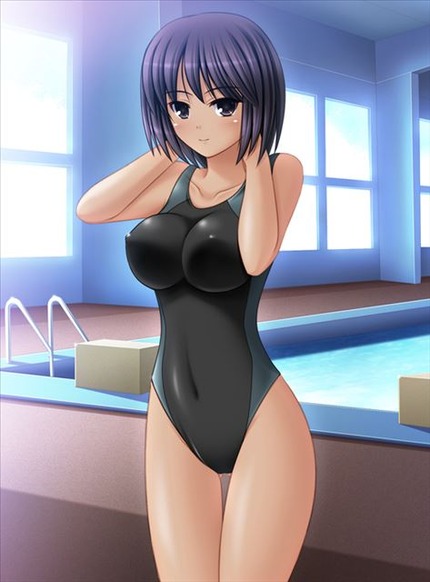 水着：競泳水着、スク水の女の子画像 10
