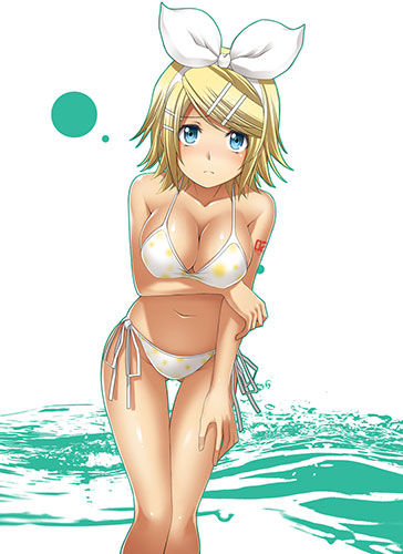 水着：写真っぽいビキニの女の子の二次エロ画像まとめ 43