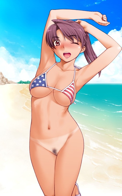 （日焼け）日焼けのコントラストがエロい画像