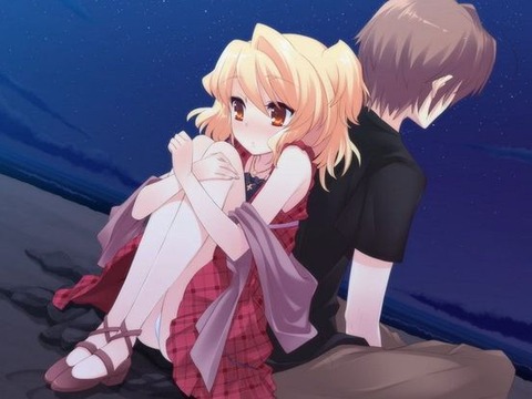 体育座りでチョコんと座ってる女の子 2