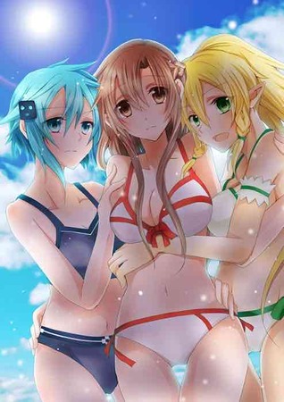 SAO：「ソードアートオンライン」の結城明日奈 （アスナ）との甘いエッチしてるエロ画像 105