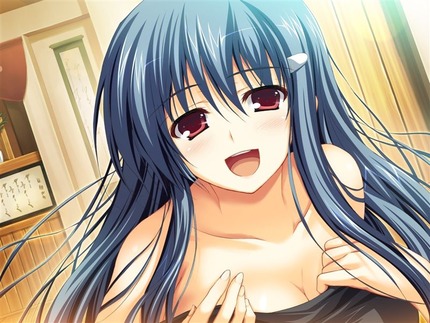 青い髪の女の子がエッチな体験してる二次エロ画像１３ 9