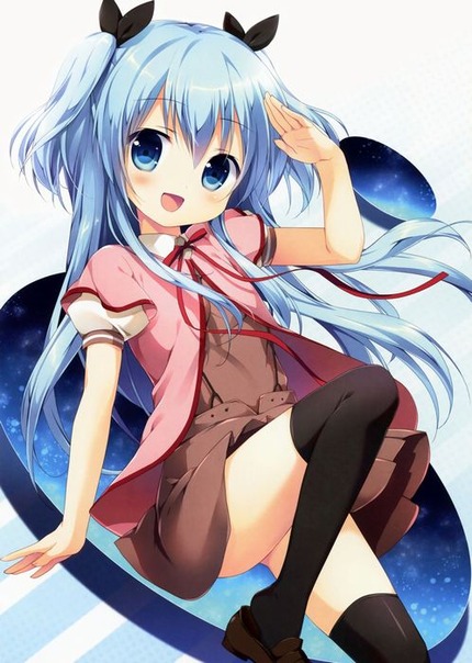 青い髪の女の子がエッチな体験してる二次エロ画像１１ 9