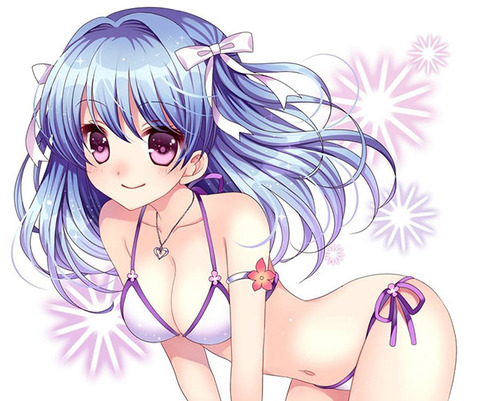 水着：写真っぽいビキニの女の子の二次エロ画像まとめ 31