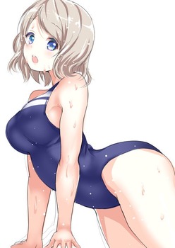 アニメ：「ラブライブ！サンシャイン!!」渡辺曜ちゃんの抱き心地良さそうなムチムチボディと巨乳おっぱい（二次エロ画像） 24