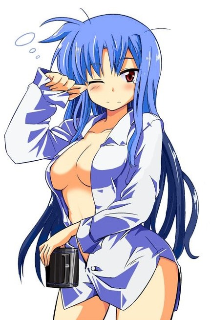 青い髪の女の子がエッチな体験してる二次エロ画像０５ 6