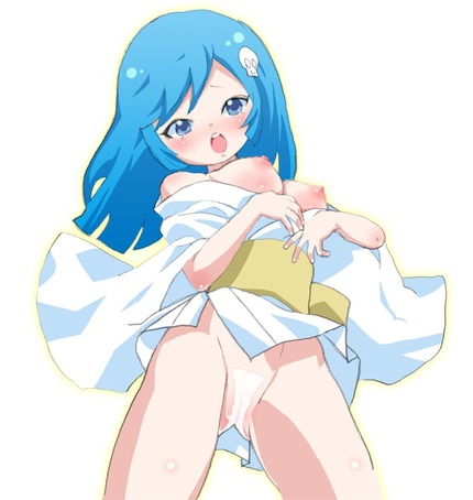 青い髪の女の子がエッチな体験してる二次エロ画像０１ 9