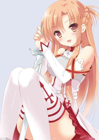 SAO：「ソードアートオンライン」の結城明日奈 （アスナ）との甘いエッチしてるエロ画像 30