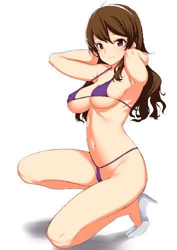 （水着）裸より興奮するキワドい水着エロ画像