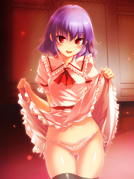 たくし上げておっぱいとかパンツ（アソコ）を見せてくれる淫乱美少女 32