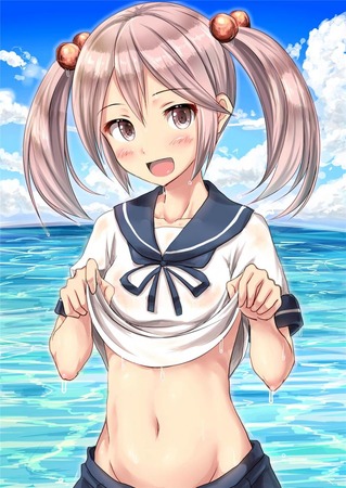スレンダーな美少女がえっちすぎて困る二次エロ画像 33